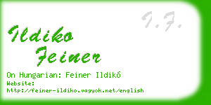 ildiko feiner business card